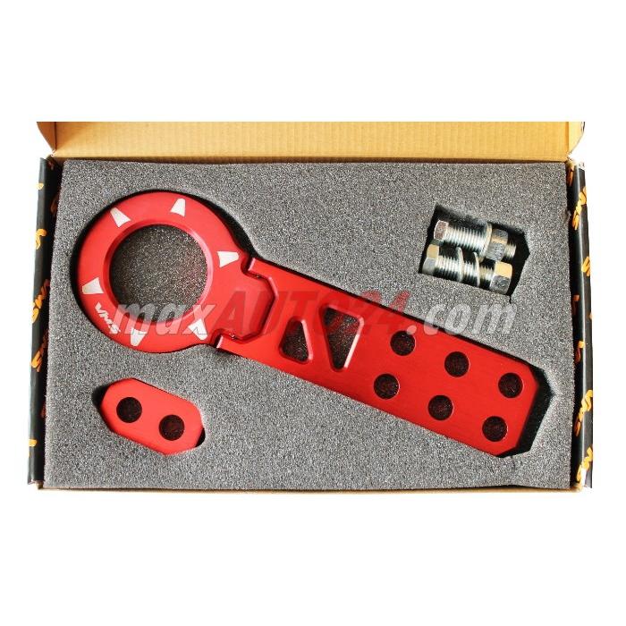 Алуминиева кука за теглене предна - червен