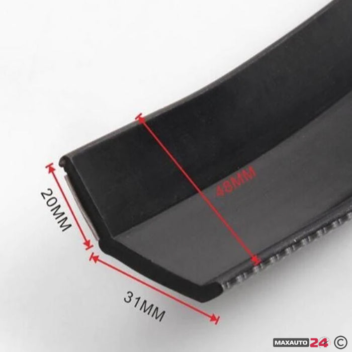 Спойлер самурай за броня 2352-3 червен карбон