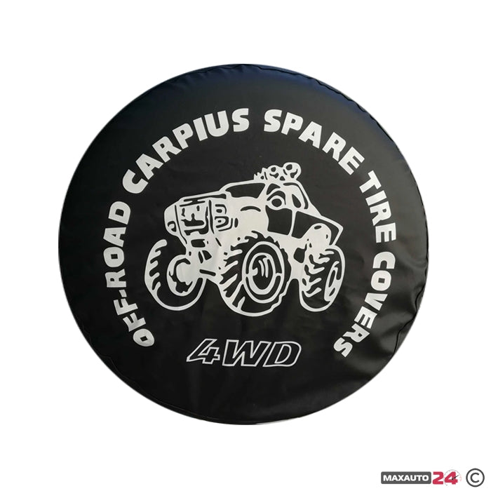 Калъф за резервна гума 16'' - 396 - Бял надпис C-28