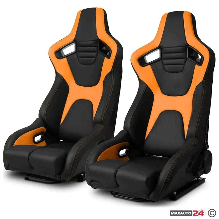 Спортни седалки за МПС - 1095 черно/жълто