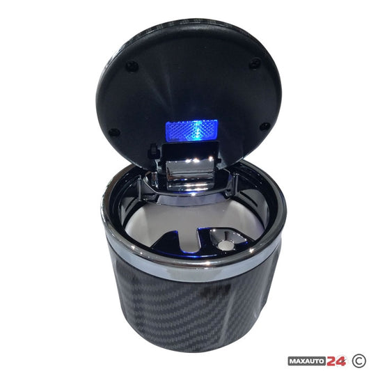 Пепелник за автомобил с диод Х3/277 - карбон