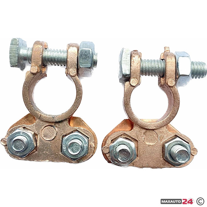 Клеми за акумулатор 2бр/к-т - W1020 Медни