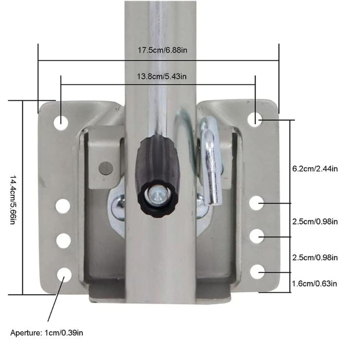 Опорно колело за ремерке с планка PA755