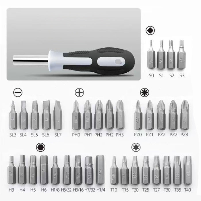 Отвертка с 36 броя накрайници PA1228