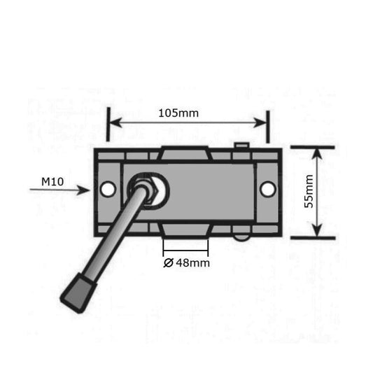 Скоба опорно колело РА113
