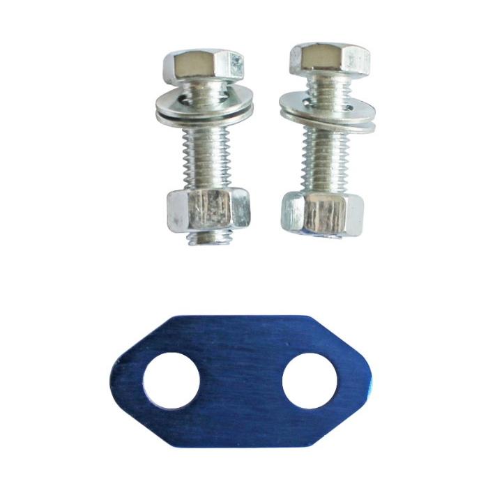 Алуминиева кука за теглене задна - син