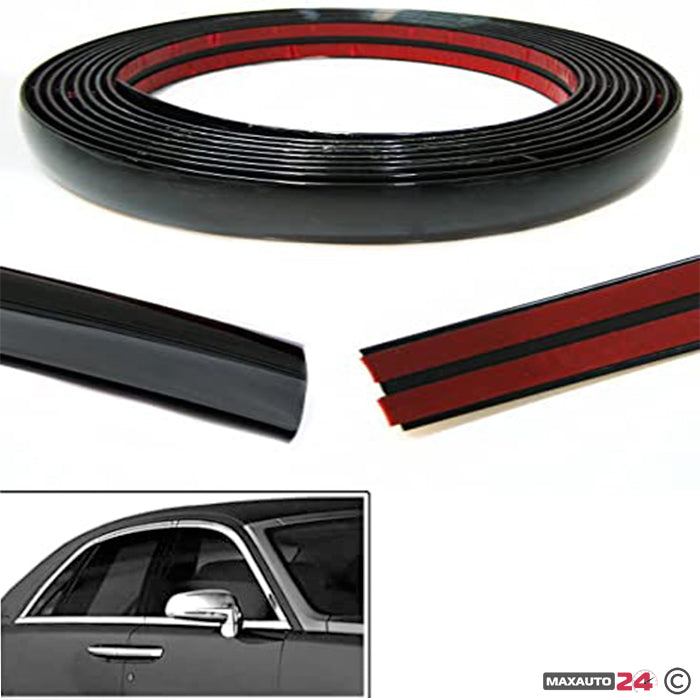 Лайсна за врата черна 12мм х 15м