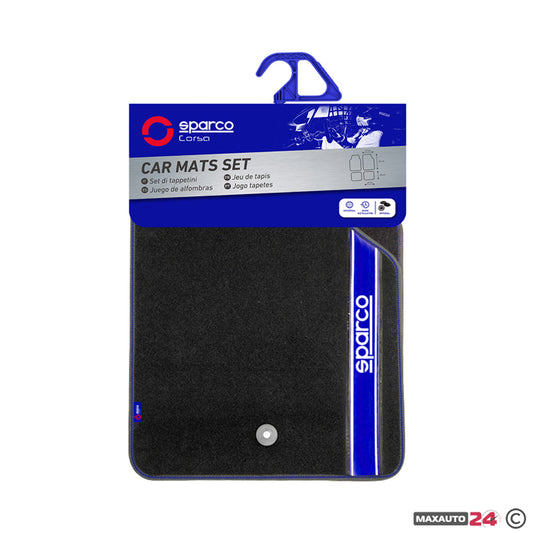 Универсални мокетни стелки Sparco - 03763BBS със синьо