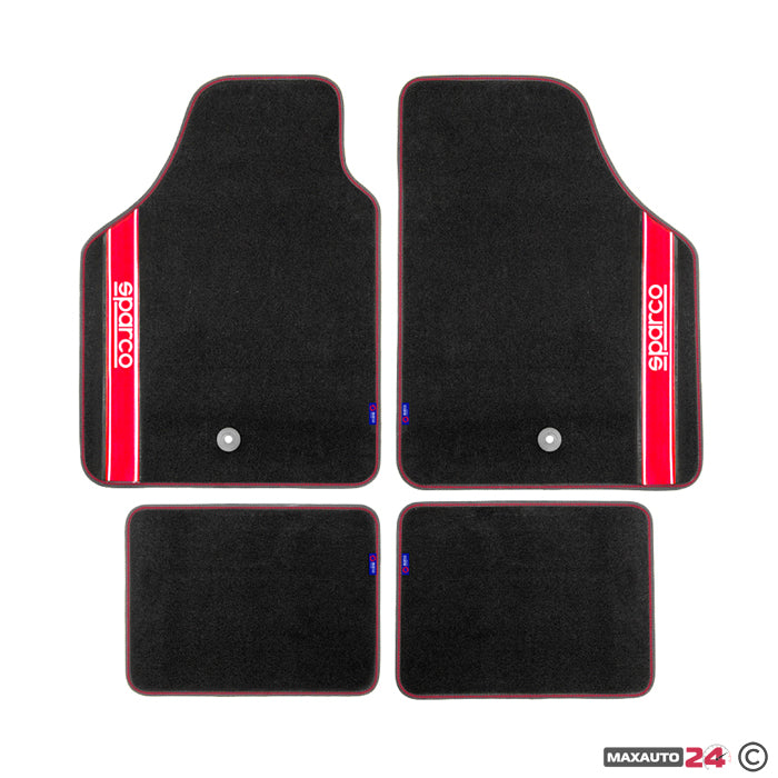 Универсални мокетни стелки Sparco - 03763BRS с червено