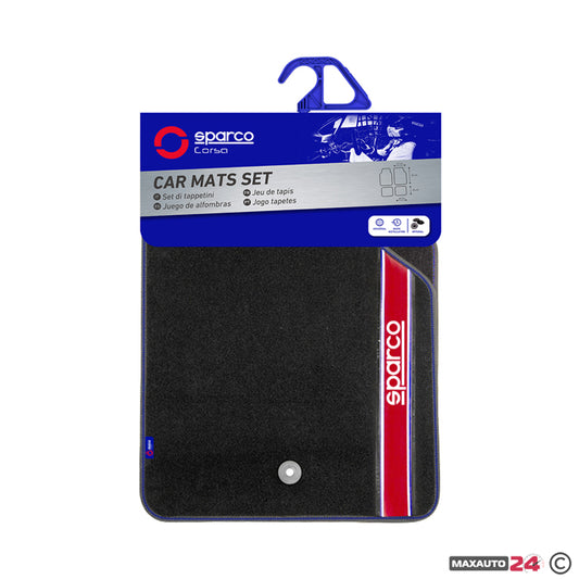 Универсални мокетни стелки Sparco - 03763BRS с червено
