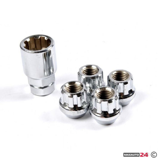 Секретни гайки за джанти - (12мм х 1.25мм, L22мм)