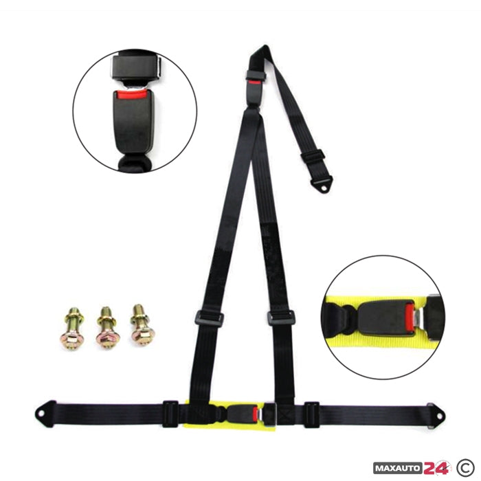 Предпазен колан 3-точков 4003 - Черен