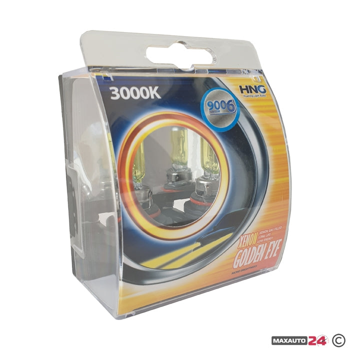 Халогенни крушки HNG HB4/9006 55W тип ''Golden eye'' жълти 2бр/к-т
