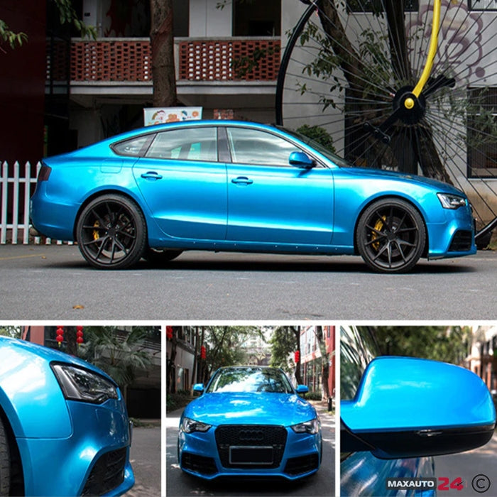 Фолио за облепяне светло син металик 1.52m x 1m D9001