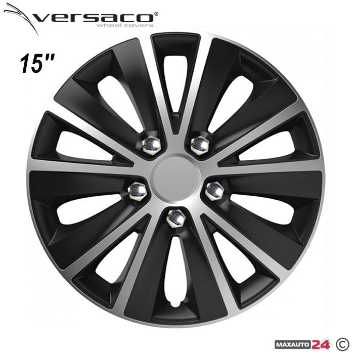 Тасове за джанти 15'' Versaco Rapid NC Silver / Black