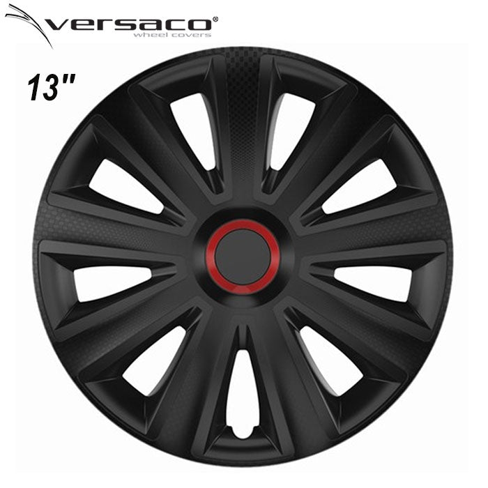 Тасове за джанти 13'' Versaco Carbon Aviator - RR Black