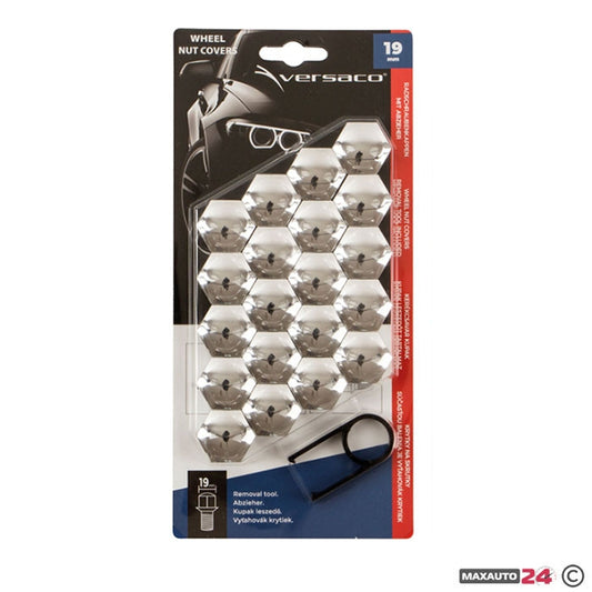Декоративни капачки за болтове на джантите Versaco 19мм - хром