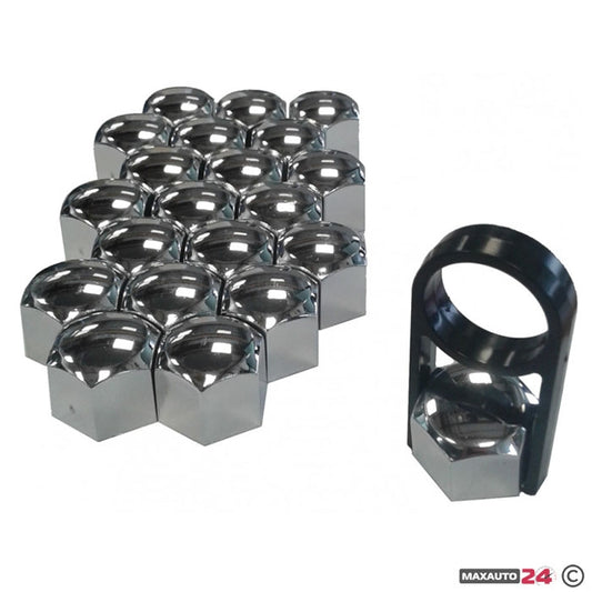 Декоративни капачки за болтове на джантите Versaco 19мм - хром