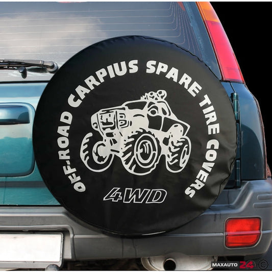 Калъф за резервна гума 16'' - 396 - Бял надпис C-28