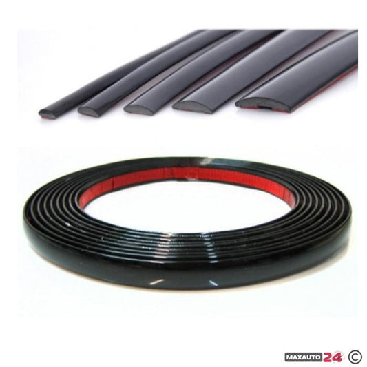 Лайсна за врата черна 25мм х 15м