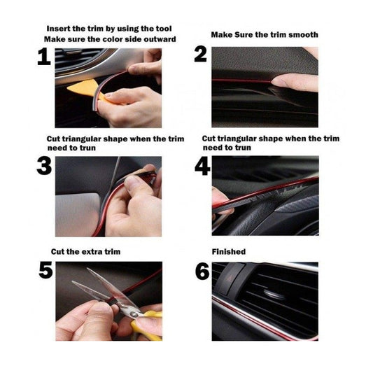 Декоративна лайсна за интериор DX 510 никел