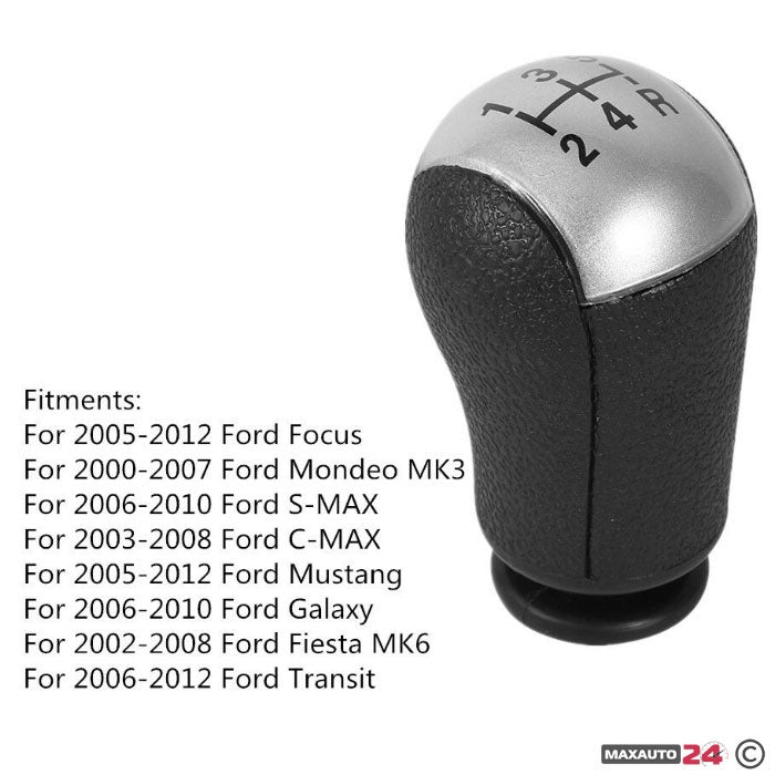 Топка за скоростен лост съвместима с Ford Focus MK3 - 5 скорости - Сива