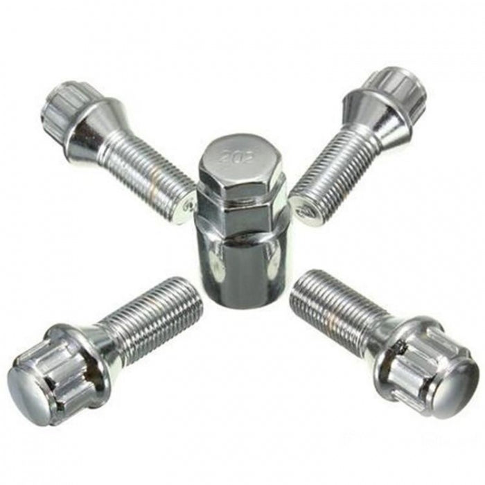 Секретни болтове за джанти - (12мм х 1.25мм, L36мм) сфера