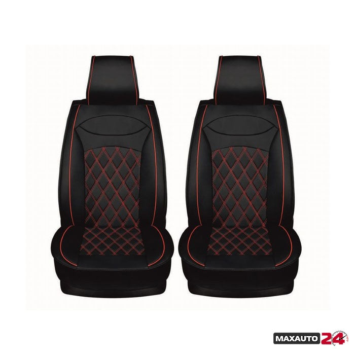 Калъф за седалка 1158 - 2 части Черно/Червено