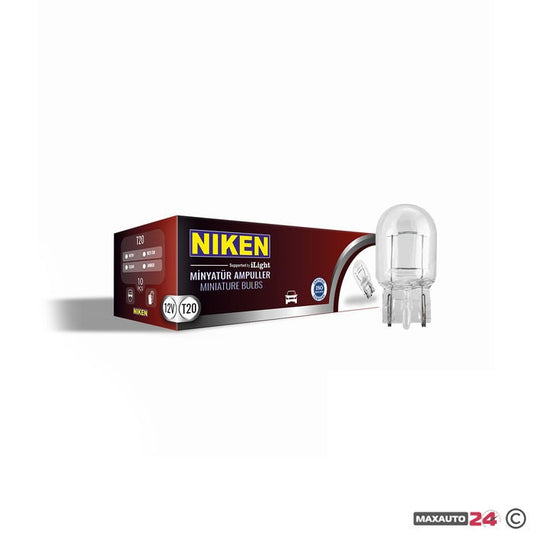 Крушки NIKEN Т20 21W - 12V 10 БР/КУТИЯ