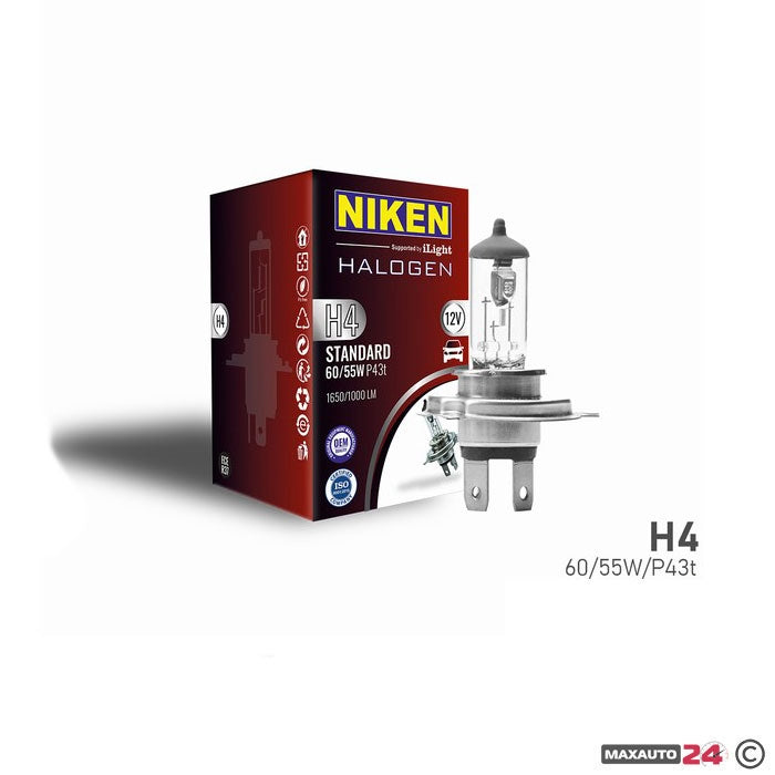 Kрушкa NIKEN - H4 60W/55W 12V