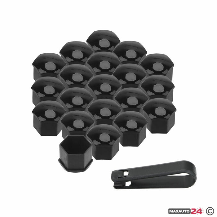 Капачки за болтове на джантите PA25-17“ 20 БР/К-Т - ЧЕРНО