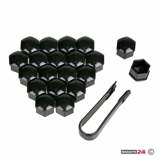 Капачки за болтове на джантите PA25-21“ 20 БР/К-Т - ЧЕРНО