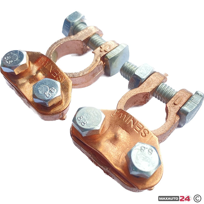 Клеми за акумулатор 2бр/к-т - W1020 Медни