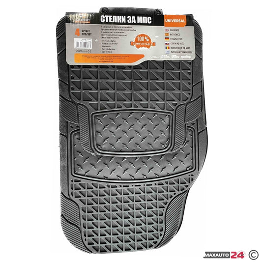 Гумени стелки универсални черни 4023 4бр/к-т