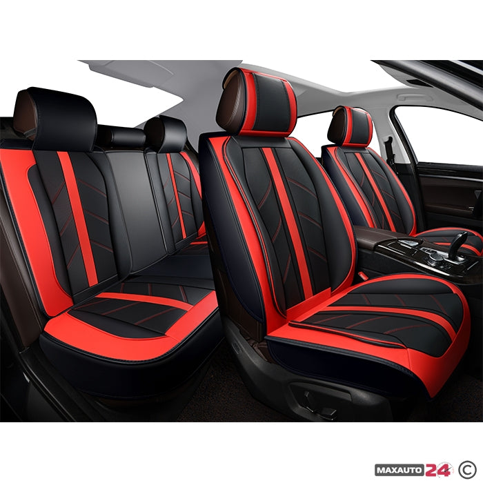 Тапицерия за МПС 1171 - 5 БР/К-Т  Червено / Черно