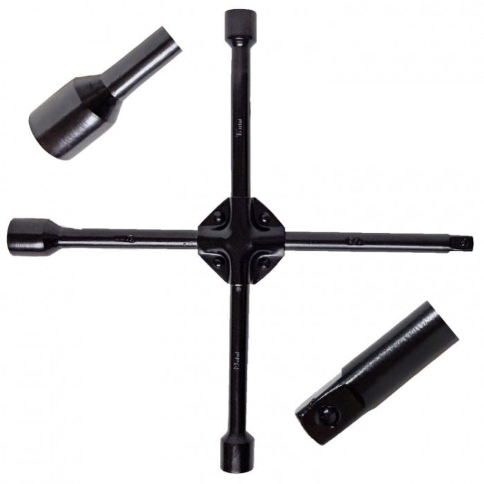 Усилен ключ за джанти кръстачка 2568 - 17-21мм и 1/2