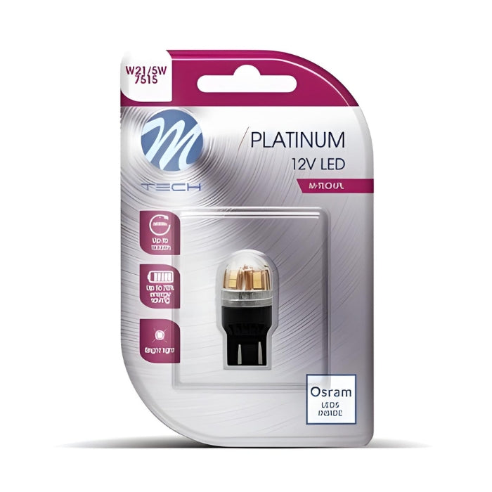 Диодна Крушка М-ТЕХ LB829W-01B W21/5W 12-24V 1БР
