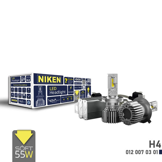 Диодни крушки Niken H4 NOVA SOFT - 2бр/к-т - 12/24V