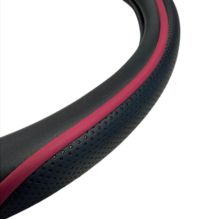 Калъф за волан 3031 Черно/Червено М-38см