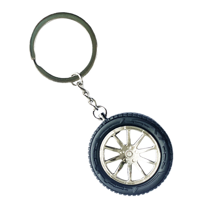 Ключодържател джанта с гума PG204 - Хром