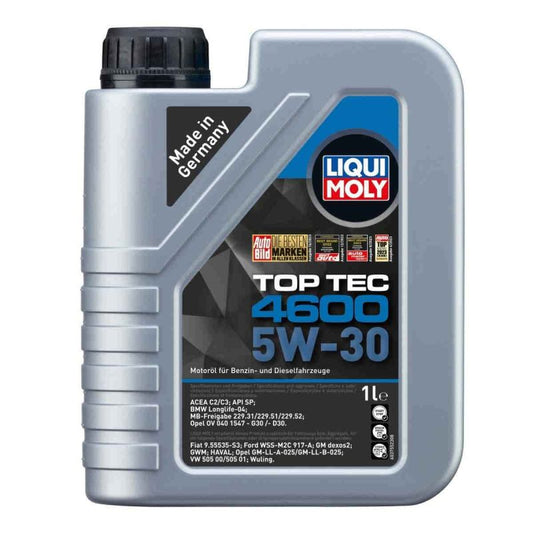 Масло синтeтична технология Liqui Moly TOP TEC 4600 5W-30 5л. - 2316