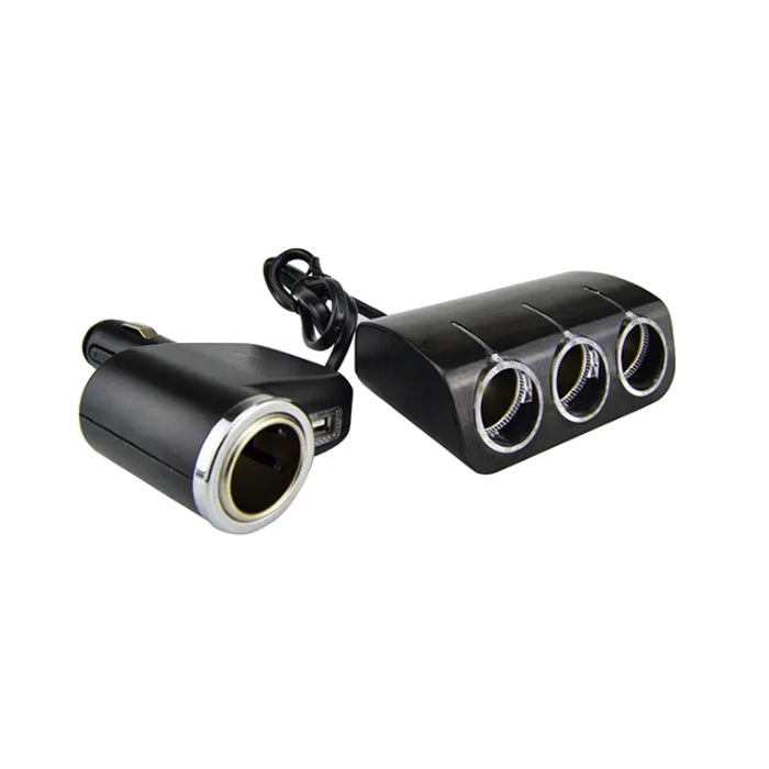 Разклонител за запалка с 4 гнезда и 1 USB - 1528