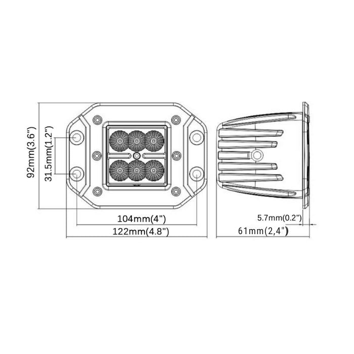 Халоген за Вграждане PG435