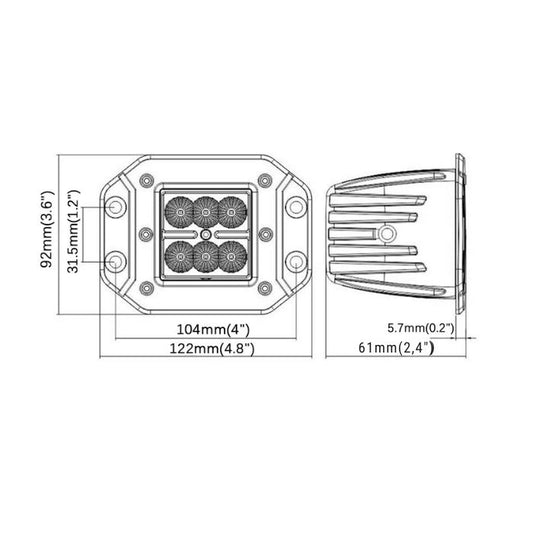 Халоген за Вграждане PG435